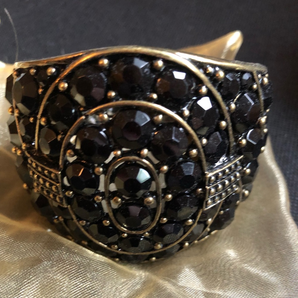 Large black & gold bracelet